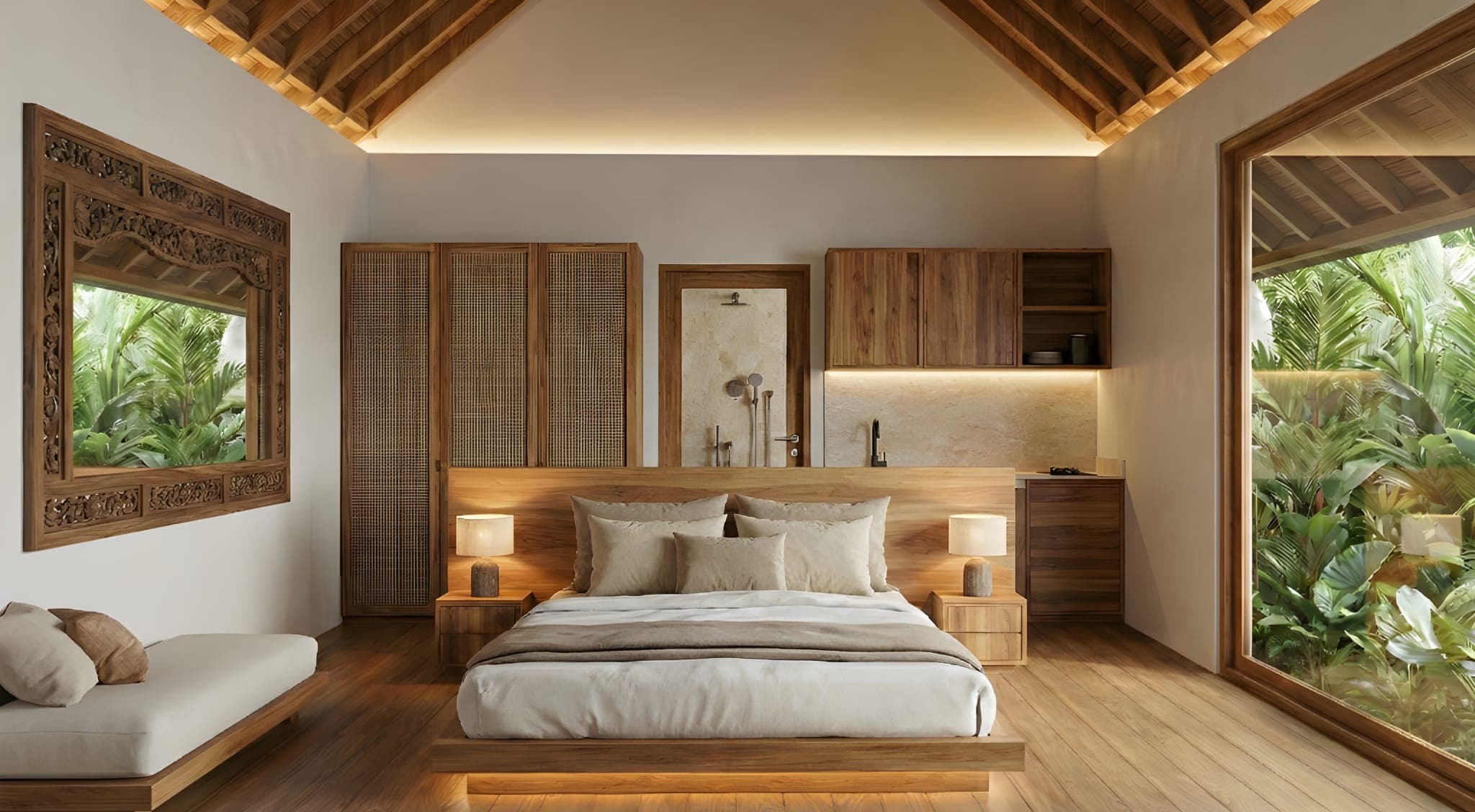 Dormitorio principal de la Villa Suite