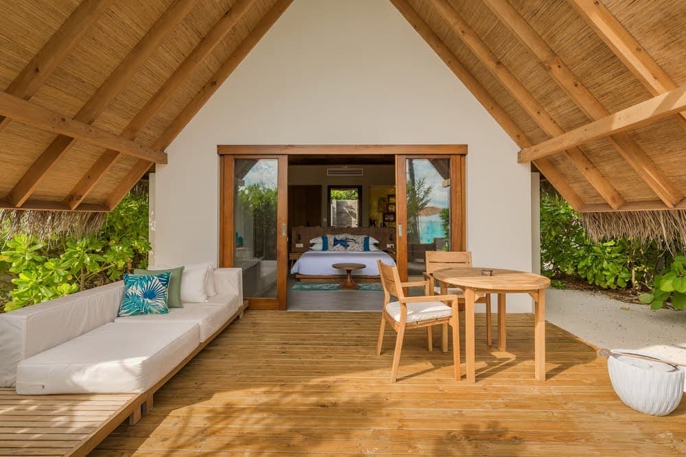 Terraza y zona de estar de la Villa Suite
